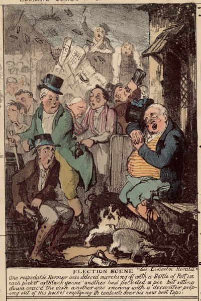 Election Scene by English School